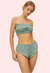 2-Pack Natural Flax Linen Ruffled Bandeau & Vintage Knickers Set