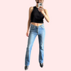 Women&#39;s Light Blue High Waist Denim Jeans