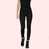 Women&#39;s Classic High Waist Royal Black Skinny Jeans