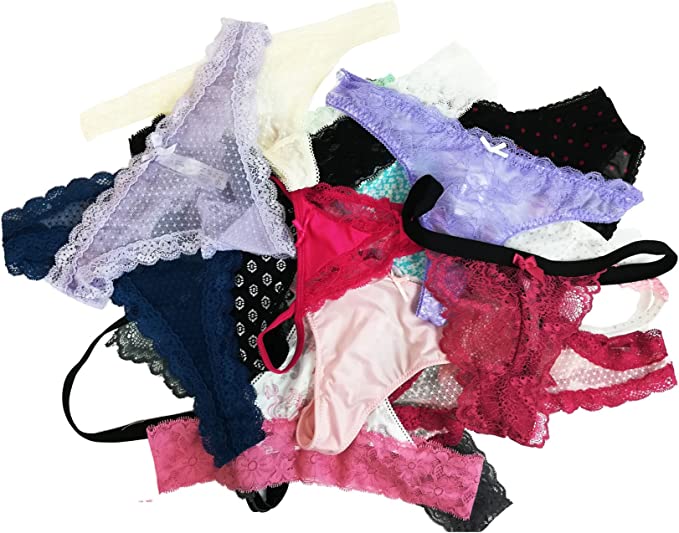 (Pk of 10) Mix Assorted Thongs for Women&#39;s