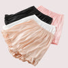 Women Ruffles Satin Faux Silk French Underwear
