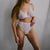 French Daina see through bridal bra set